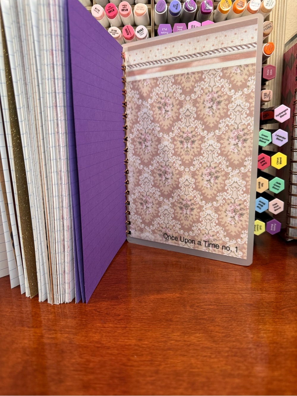 Handmade Notebook — Cream & Pink - Picture 10 of 16